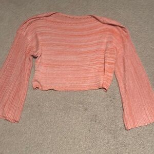 Peach Knit Women's Top